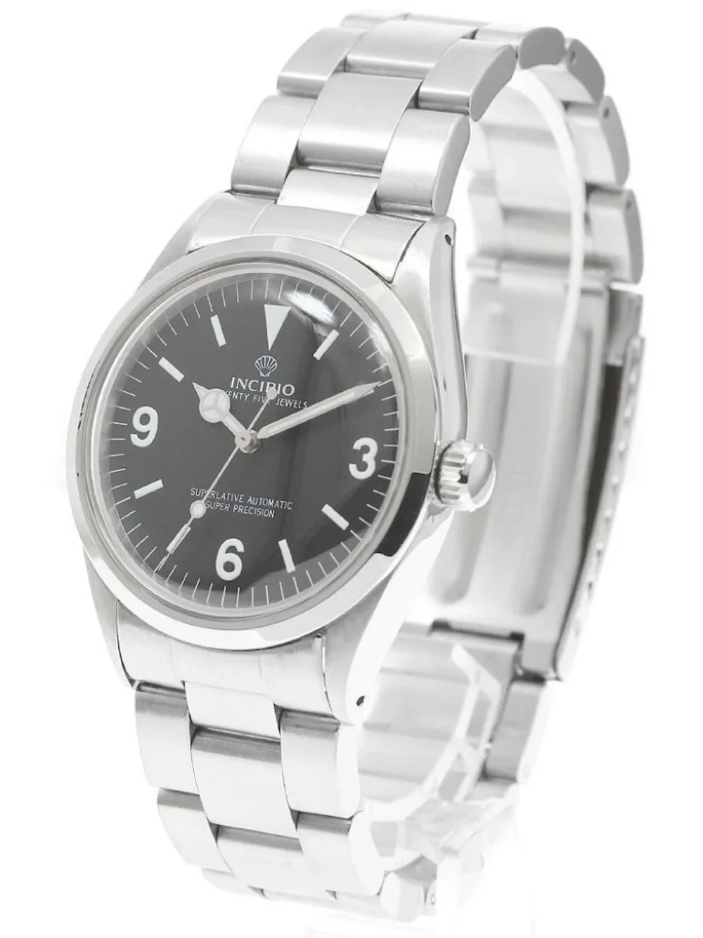 INCIPIO Super Precision Black Dial Automatic Men's Watch_968371